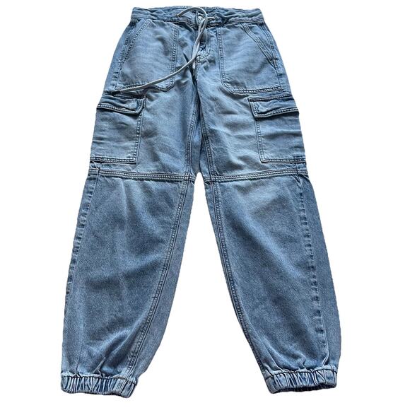 American Eagle Jogger Jeans Jeggings Size 2 Retro 90s Grunge - Picture 1 of 7